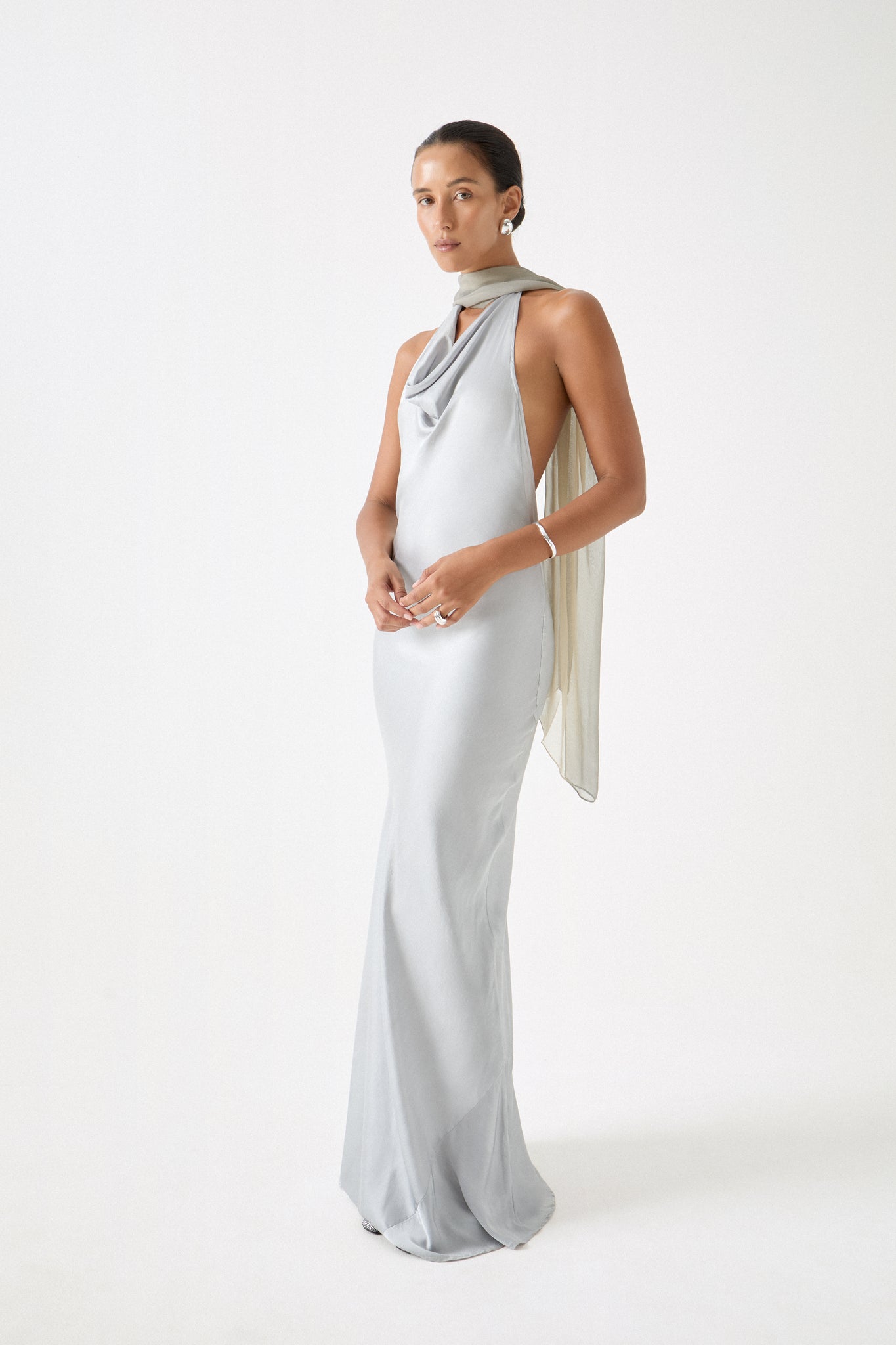 wayf silver dress WAYF Sloane Paris Strapless Sequin Mini Dress